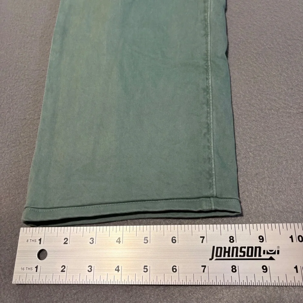 AG Adriano Goldschmied Graduate Pants Mens Fits 38x31 Green Tailored Leg Chino